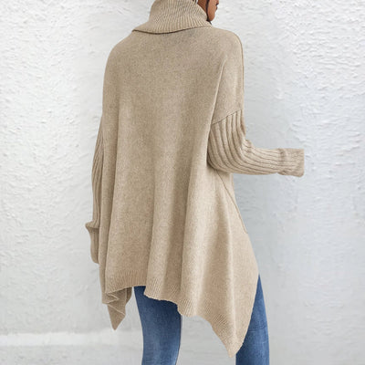 Brigit - Sweter o luźnym kroju z golfem