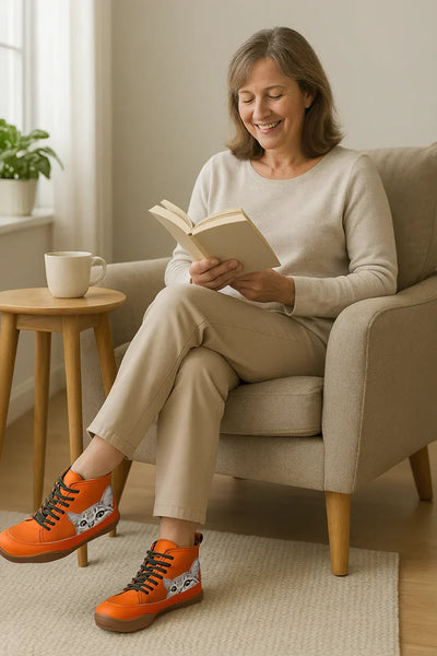 Fenna | Skórzane Botki dla Miłośników Kotów