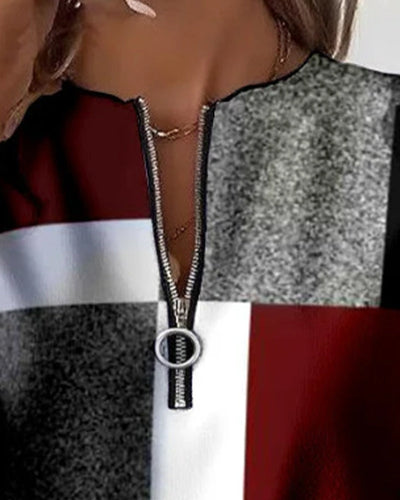 Laila | Casual Half-Zip Sweatshirt